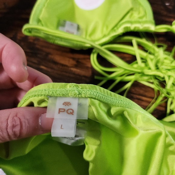 PQ Swim Mila Lime Bikini M Top/Large Bottom - Picture 12 of 13